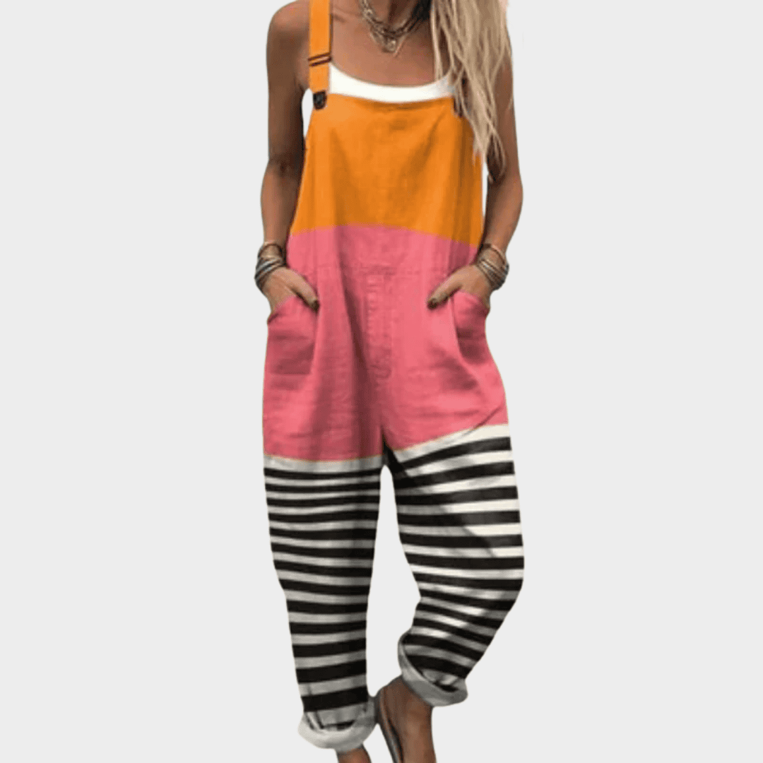 HEIDI™ | STYLISH ABSTRACT GEOMETRIC PATTERN JUMPSUIT