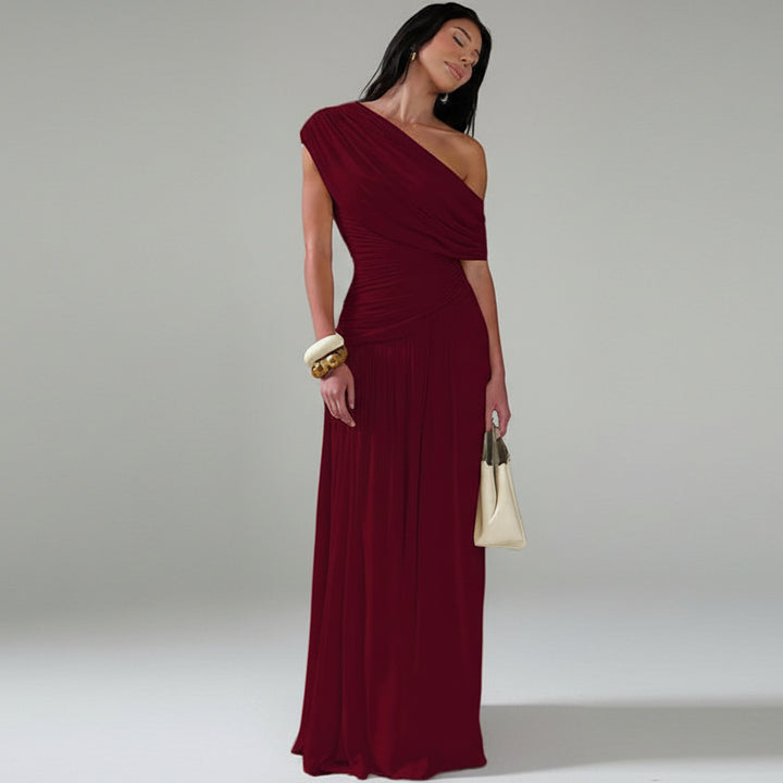 MANO™ | Elegant One Shoulder Evening Bodycon Maxi Dress