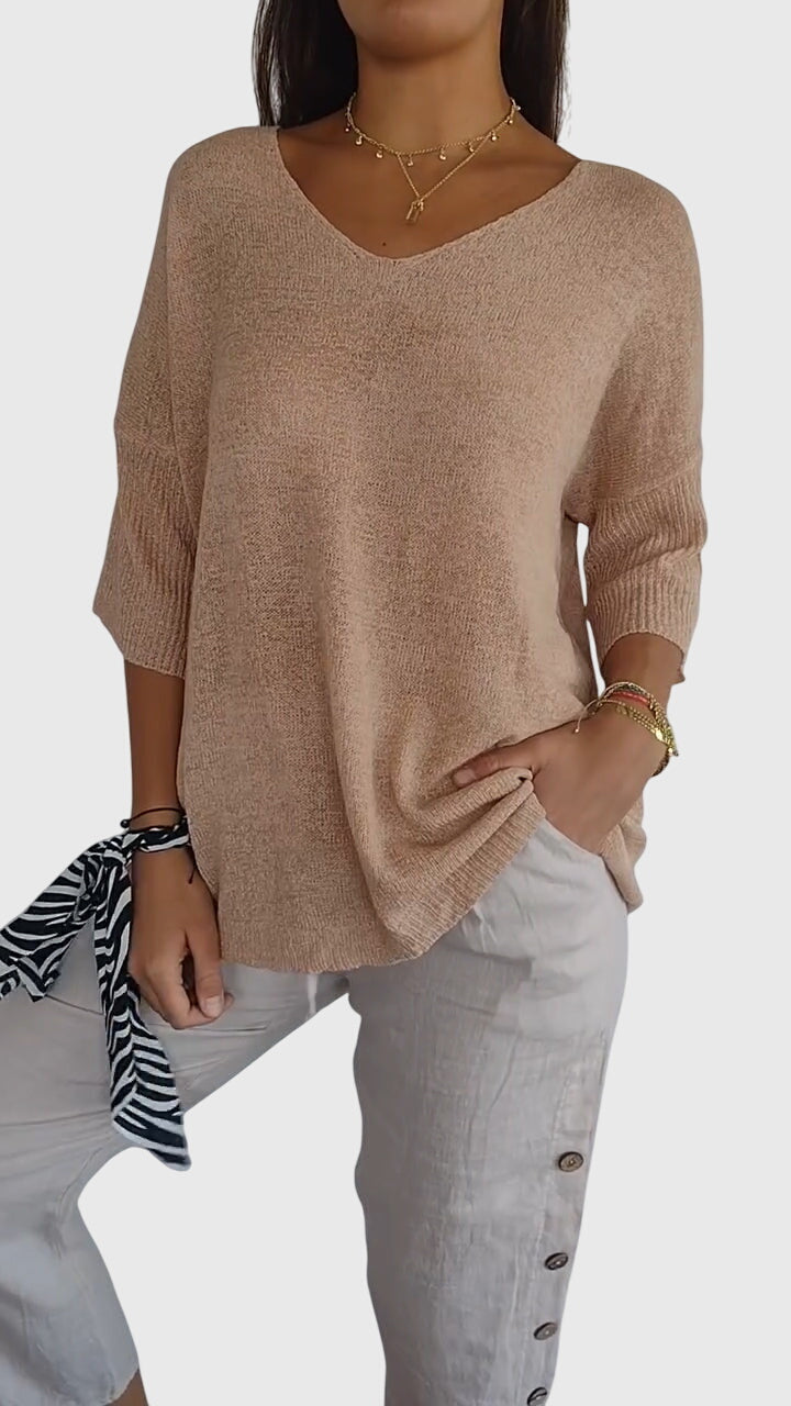 Avery | Elegant V-Neck Top