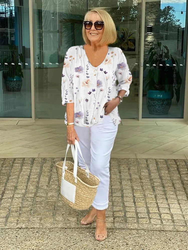Aria | Women’s Three-Quarter Sleeve Blouse