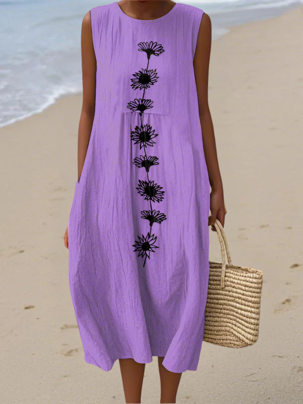 Sienna™ | Sleeveless Midi Dress