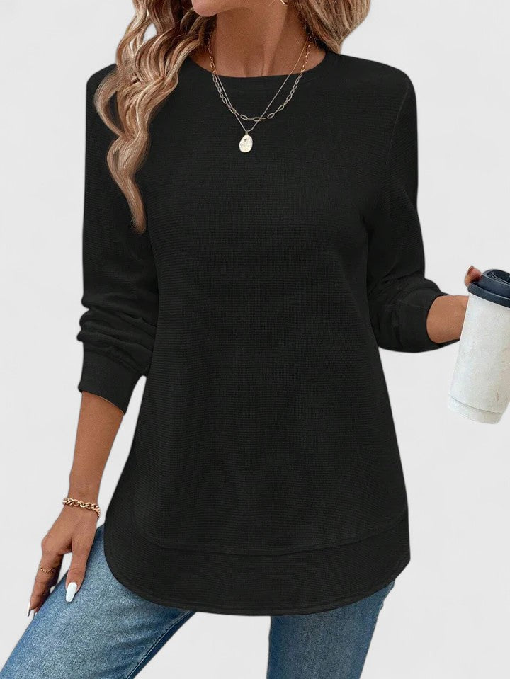 Avery | Elegant O-Neck Long Sleeve