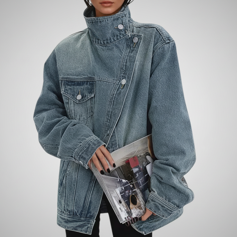 MILA™ | Modern Asymmetric Button Jacket