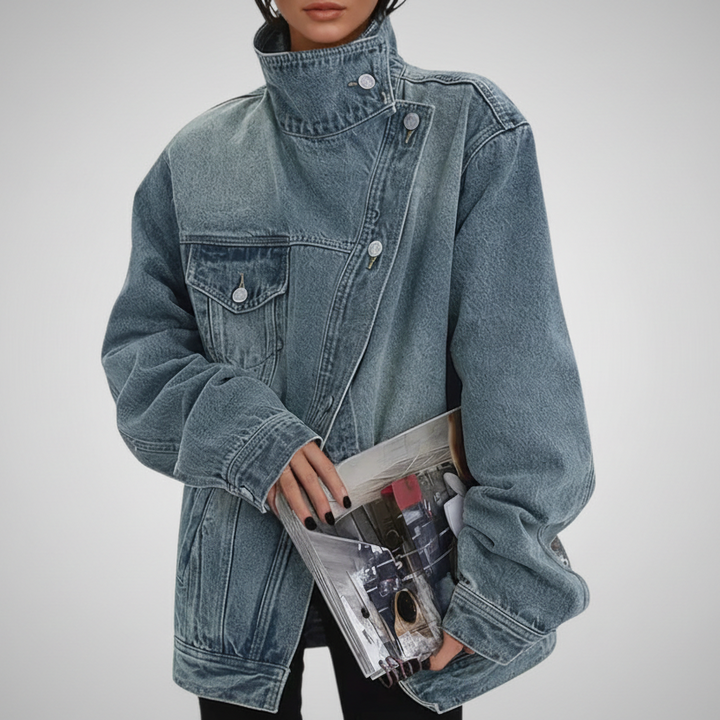 MILA™ | Modern Asymmetric Button Jacket