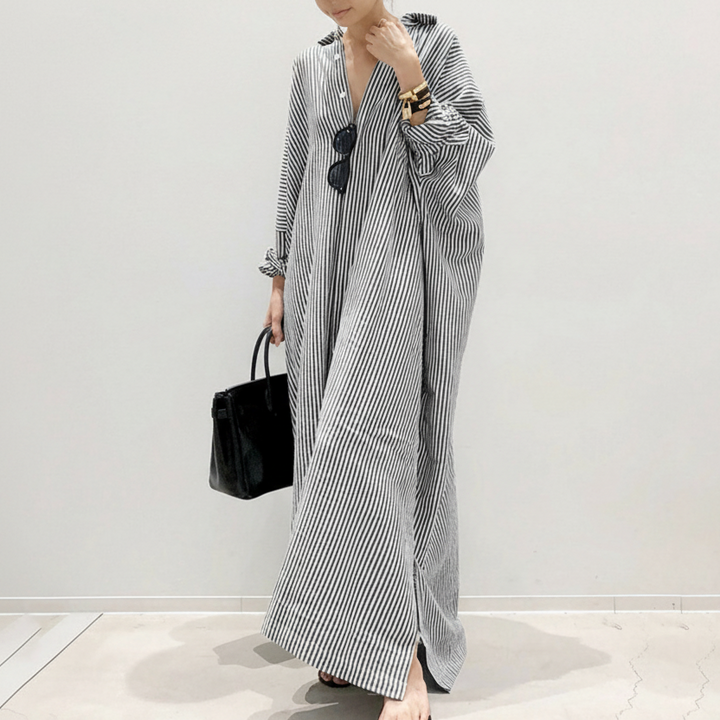 LINNAEA™ | Everyday Stripped Maxi Dress