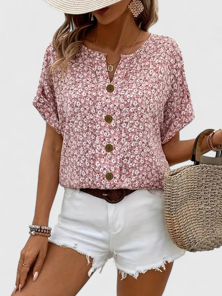 Avery| Elegant Floral Summer Top
