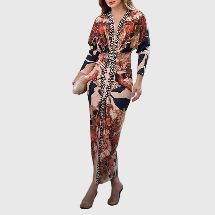 LUCIANA™ | Elegant Casual Short Sleeve Midi Dress