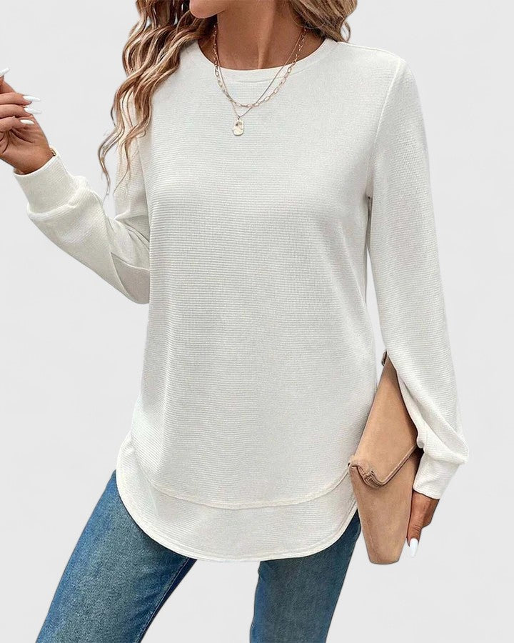 Avery | Elegant O-Neck Long Sleeve