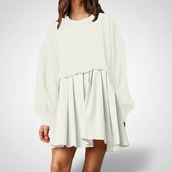 KARIYAH™ | Cozy Loose-Fit Long Sleeve Midi Dress