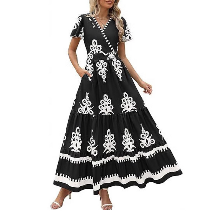 HELLENORE™ | Casual Chic Floral Maxi Dress