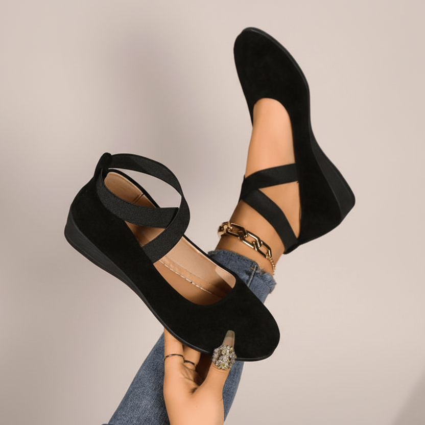 ELARA™ | Everyday Comfort Wedge Slip-Ons