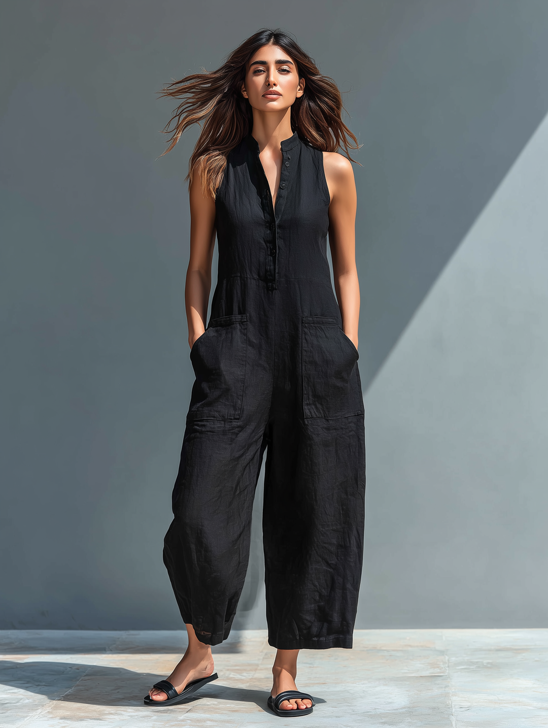 Amara | Elegant Sleeveless Jumpsuit