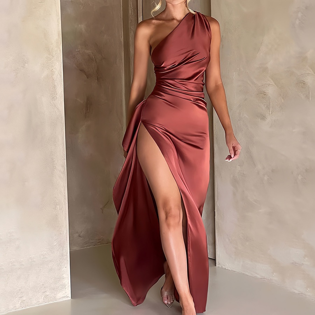 LABESA™ | Elegant One Shoulder High Split Formal Maxi Dress