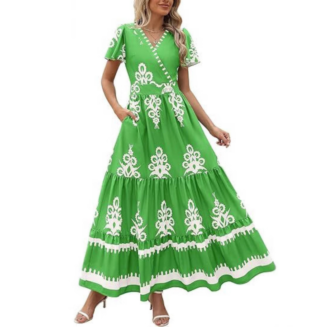 HELLENORE™ | Casual Chic Floral Maxi Dress