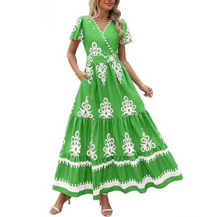 HELLENORE™ | Casual Chic Floral Maxi Dress