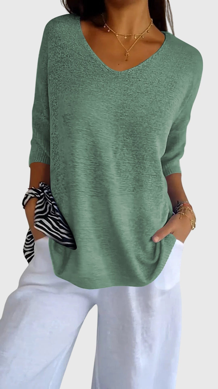 Avery | Elegant V-Neck Top