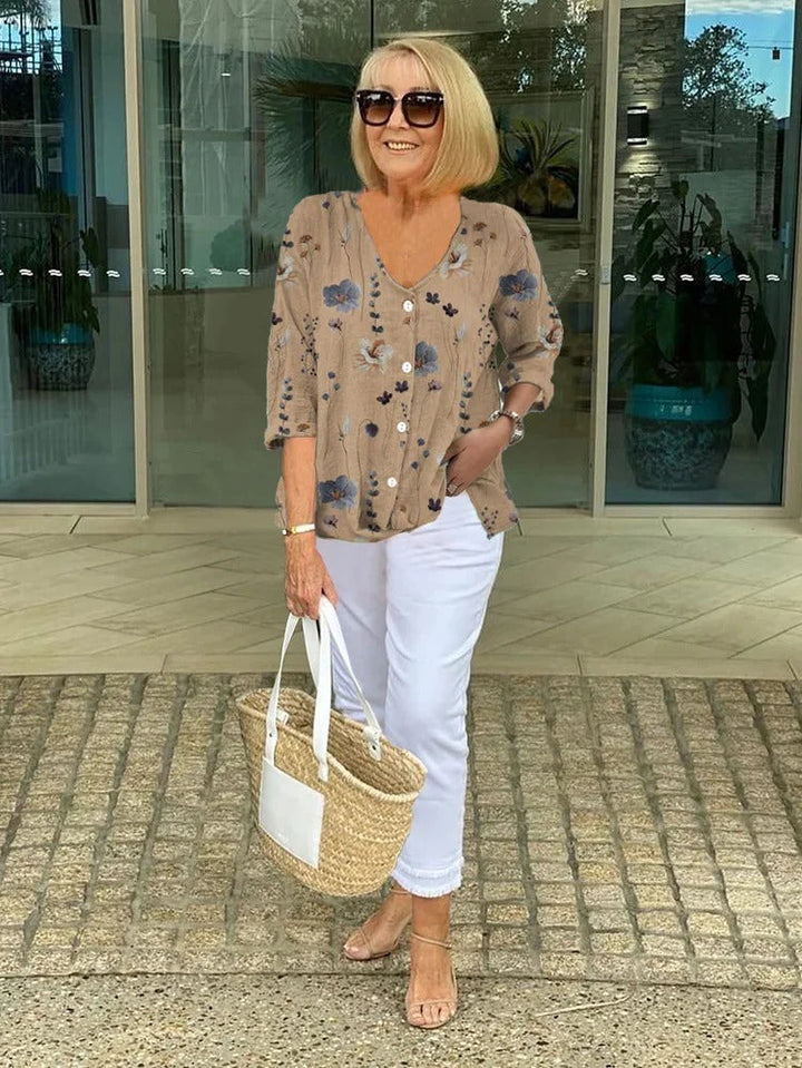 Aria | Women’s Three-Quarter Sleeve Blouse