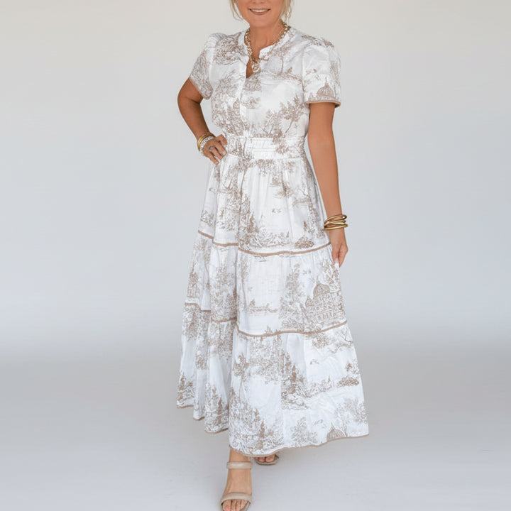 JIREH™ | Printed Maxi Dress