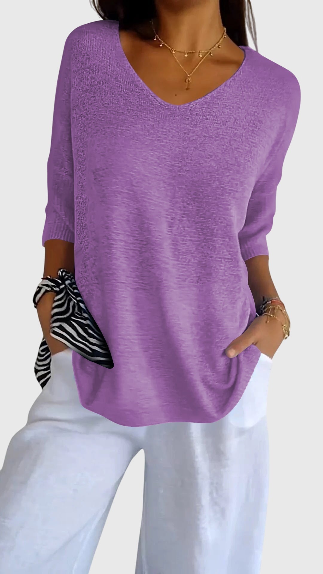 Avery | Elegant V-Neck Top