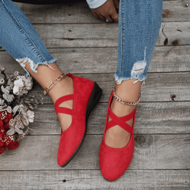 ELARA™ | Everyday Comfort Wedge Slip-Ons