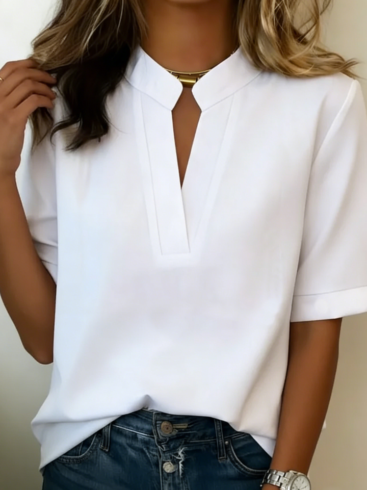 MARGOT™ | Refined Blouse with an Elegant Neckline