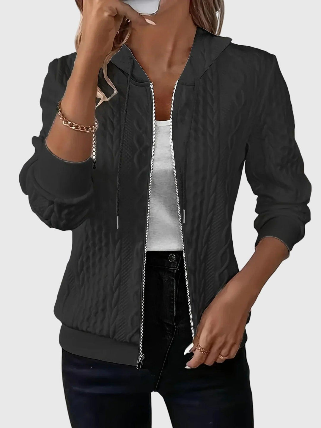 JENNA™ | Hoodie with Zipper