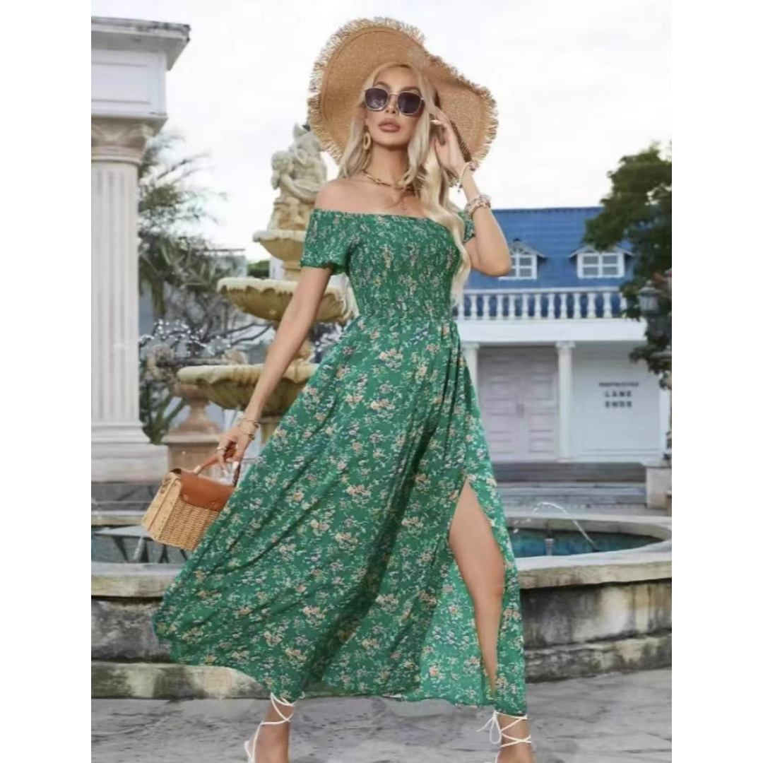 PHOEBE™ | Glamorous Off-Shoulder Vintage Dress