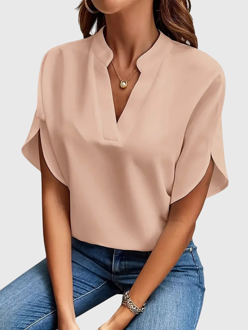 Avery | Soft and Elegant V-Neck Shirt