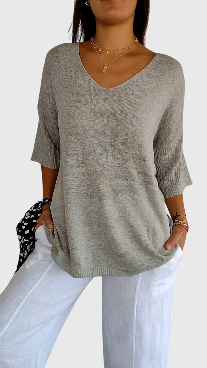 Avery | Elegant V-Neck Top
