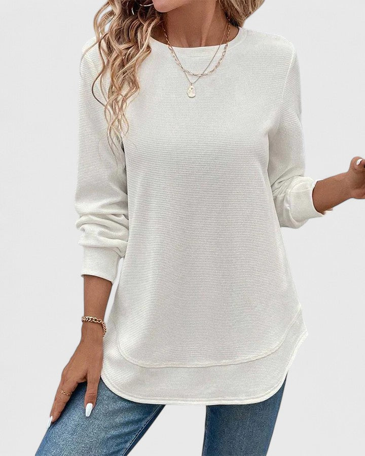 Avery | Elegant O-Neck Long Sleeve