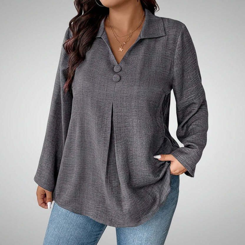 EMILIA™ | Women’s Classic Button-Front Shirt