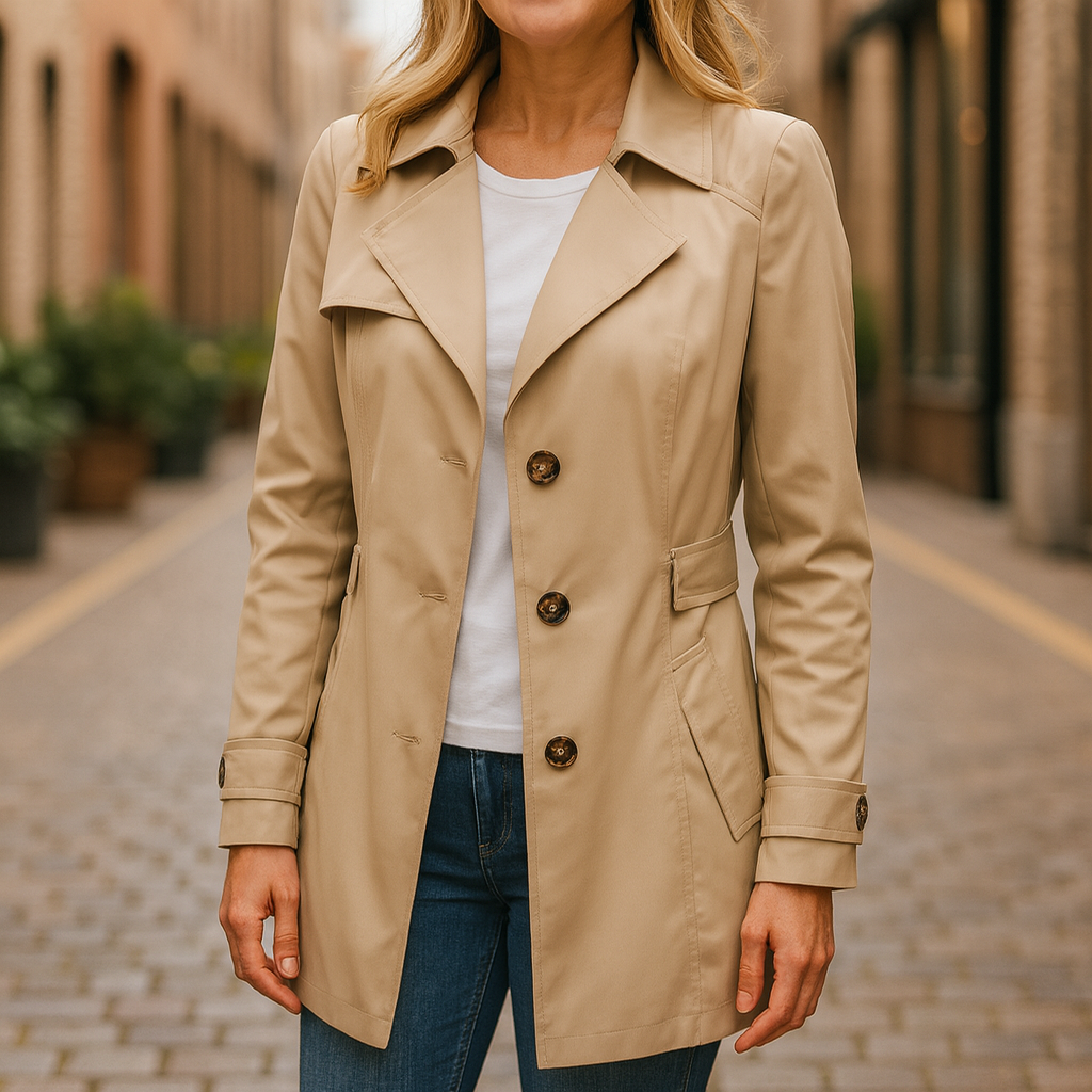 JAMIE™ | Elegant Autumn Trench Coat