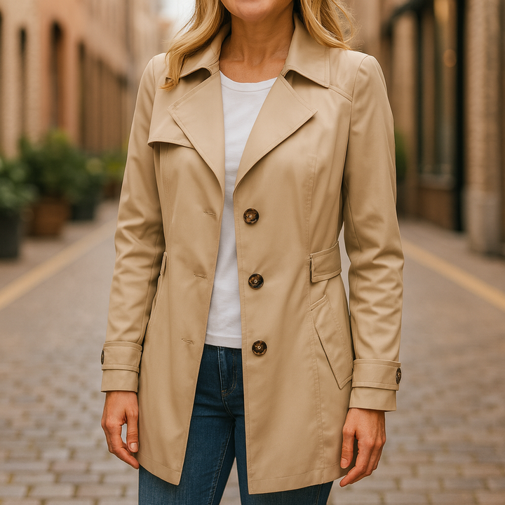 JAMIE™ | Elegant Autumn Trench Coat