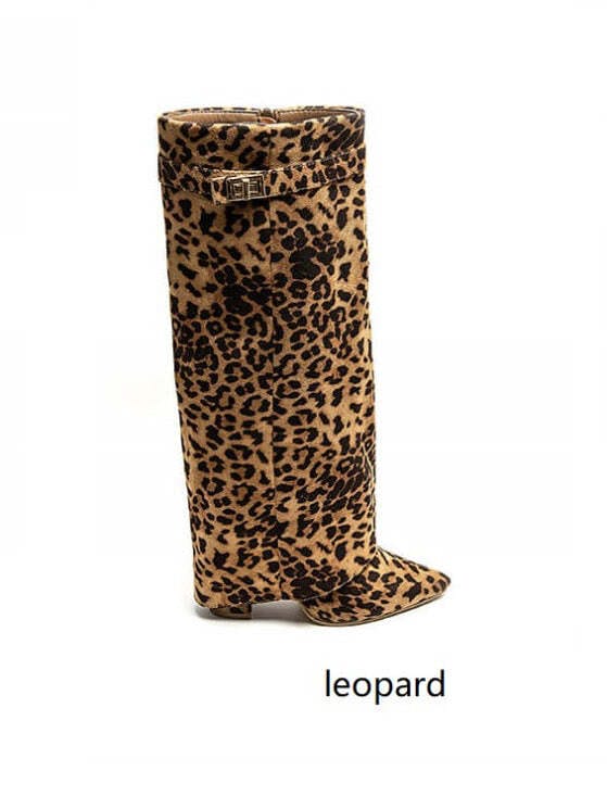 JOLIE™ | Leopard Suede Boots