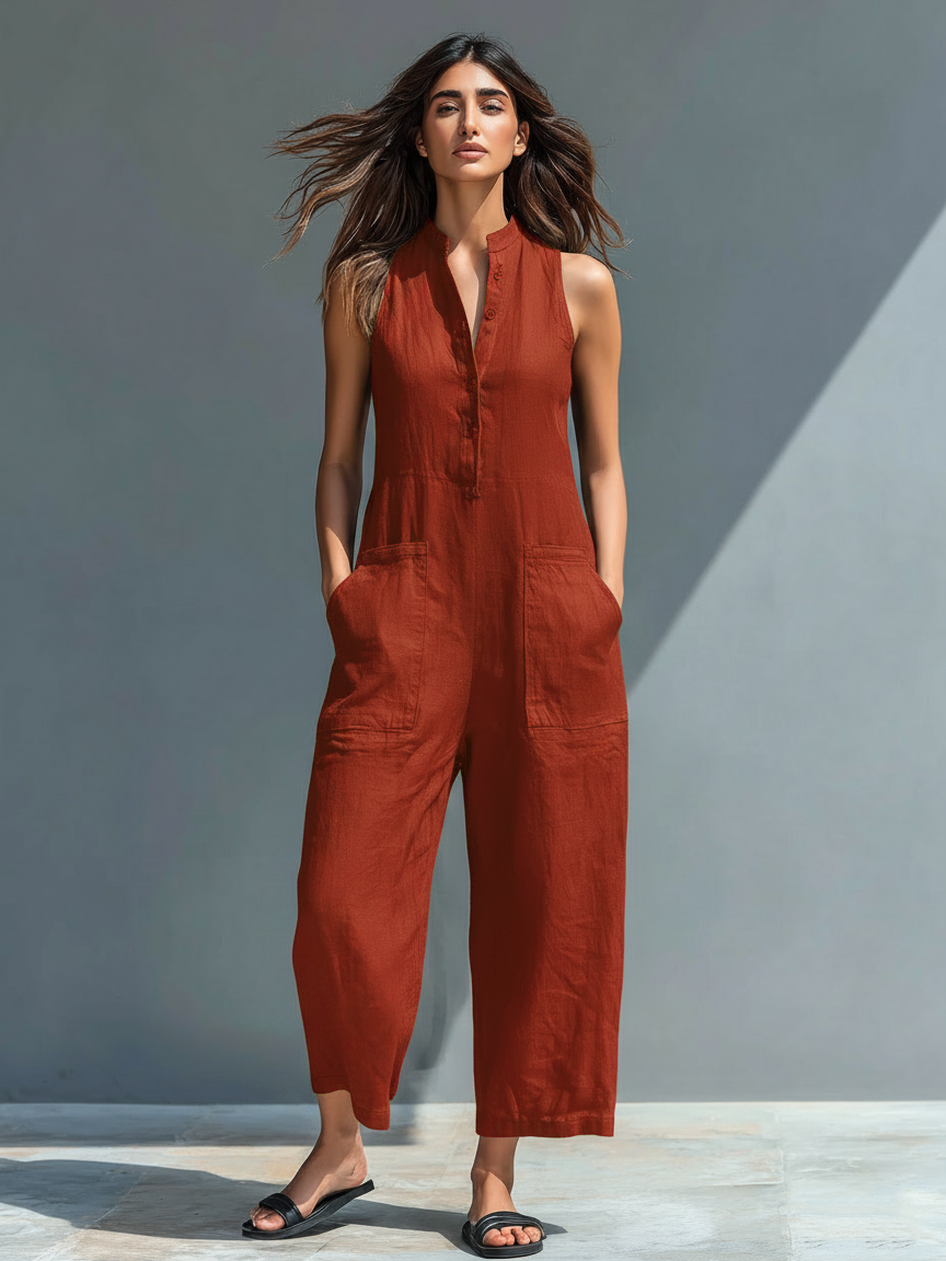 Amara | Elegant Sleeveless Jumpsuit