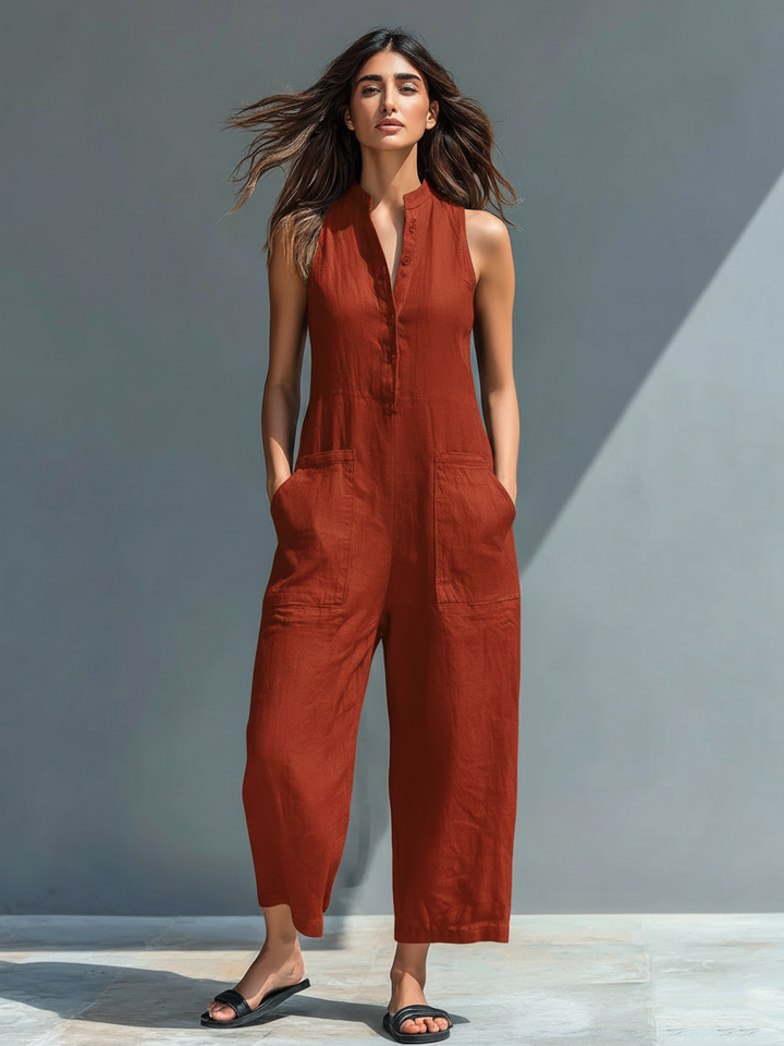Amara | Elegant Sleeveless Jumpsuit