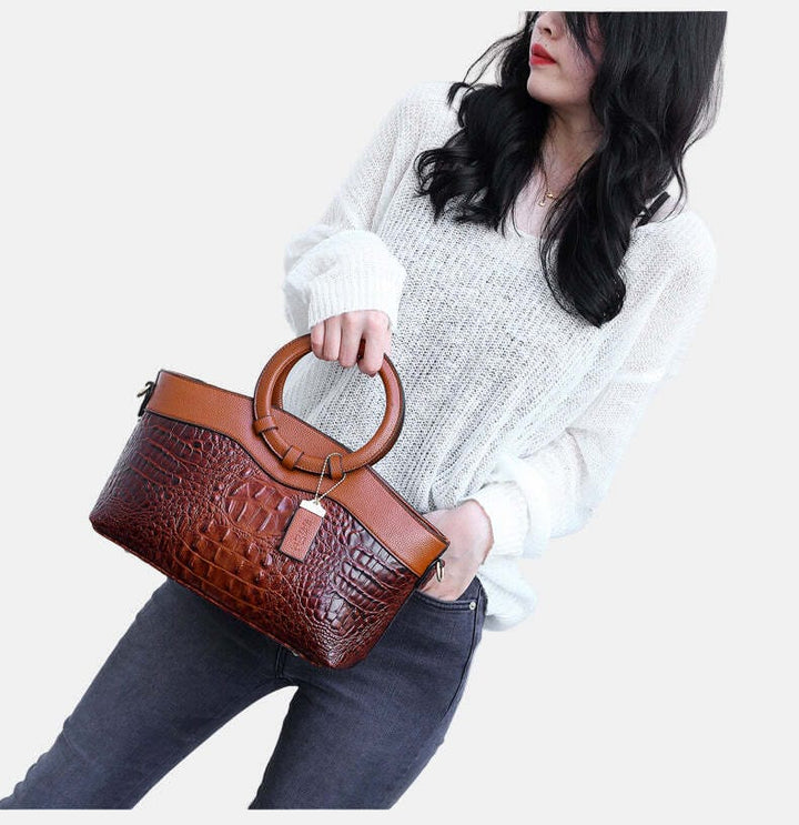JAYE™ | STYLISH CROCODILE PATTERN HANDBAG