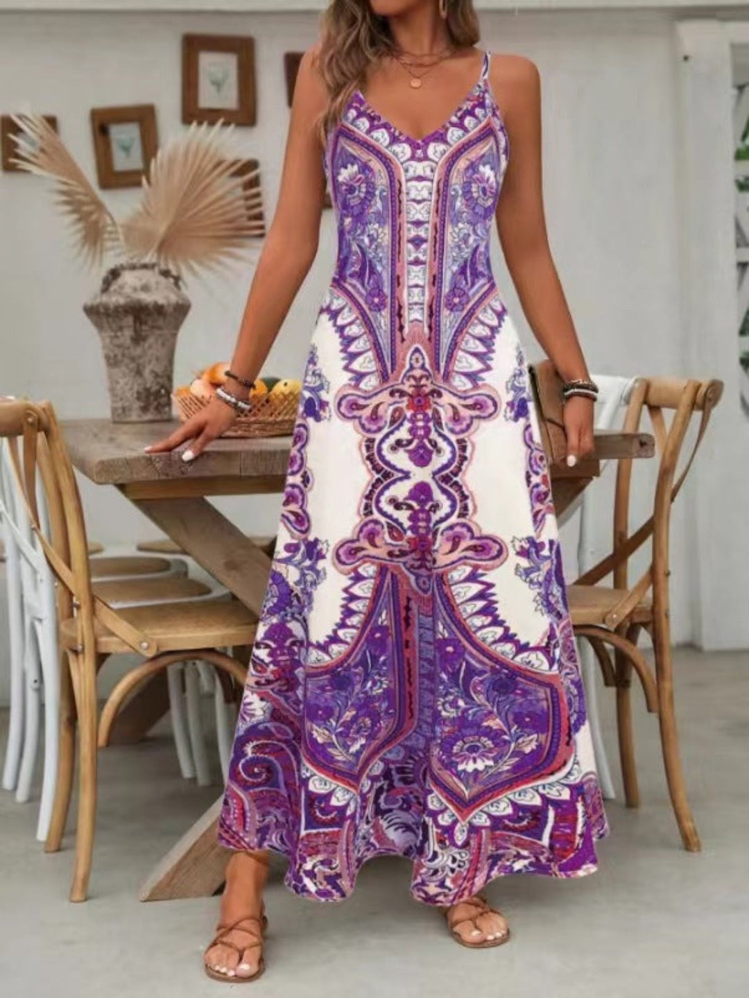 JAYZHEL™ | Chic Summer Sleeveless Strap Maxi Dress