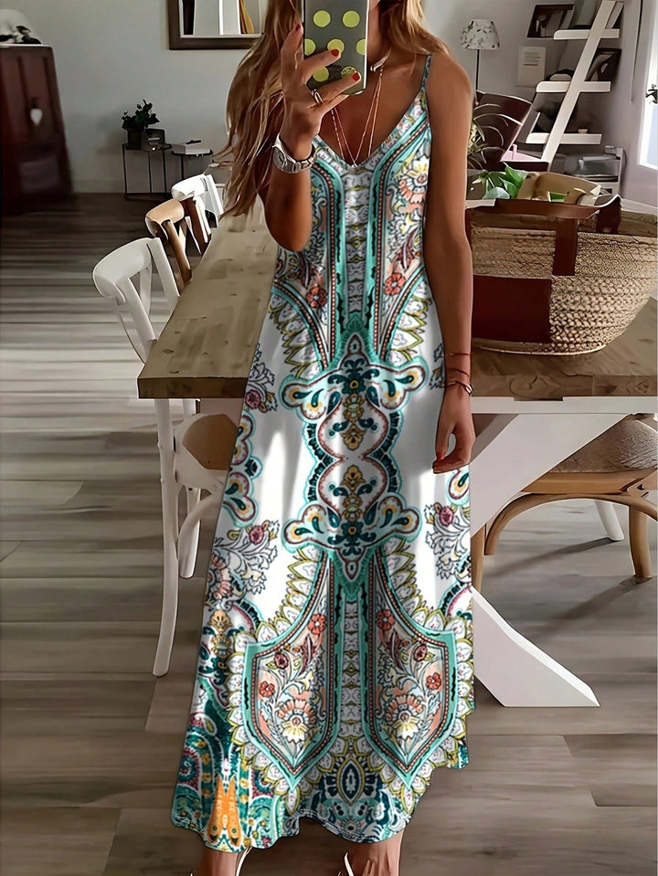 JAYZHEL™ | Chic Summer Sleeveless Strap Maxi Dress