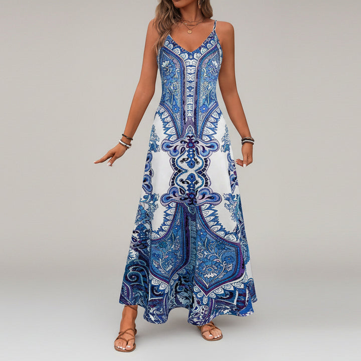 JAYZHEL™ | Chic Summer Sleeveless Strap Maxi Dress