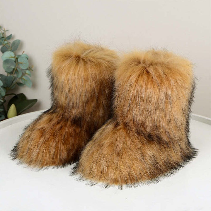 HIRA™ | Chic Trendy Furry Mid Length Winter Boots