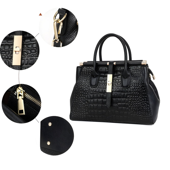 Evelina | Croc Handbag