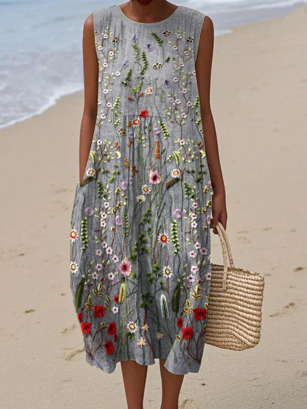 Adeline™ | Boho Printed Dress