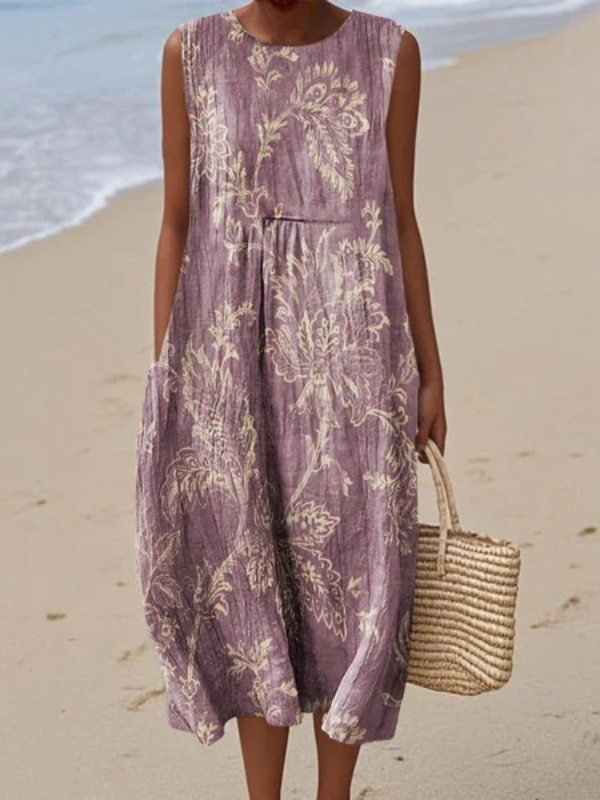 Clara™ | Sleeveless Printed Dress
