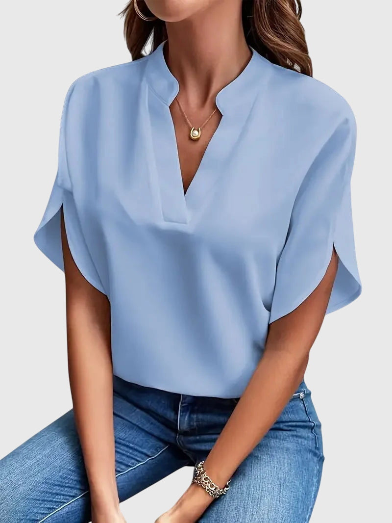 Avery | Soft and Elegant V-Neck Shirt