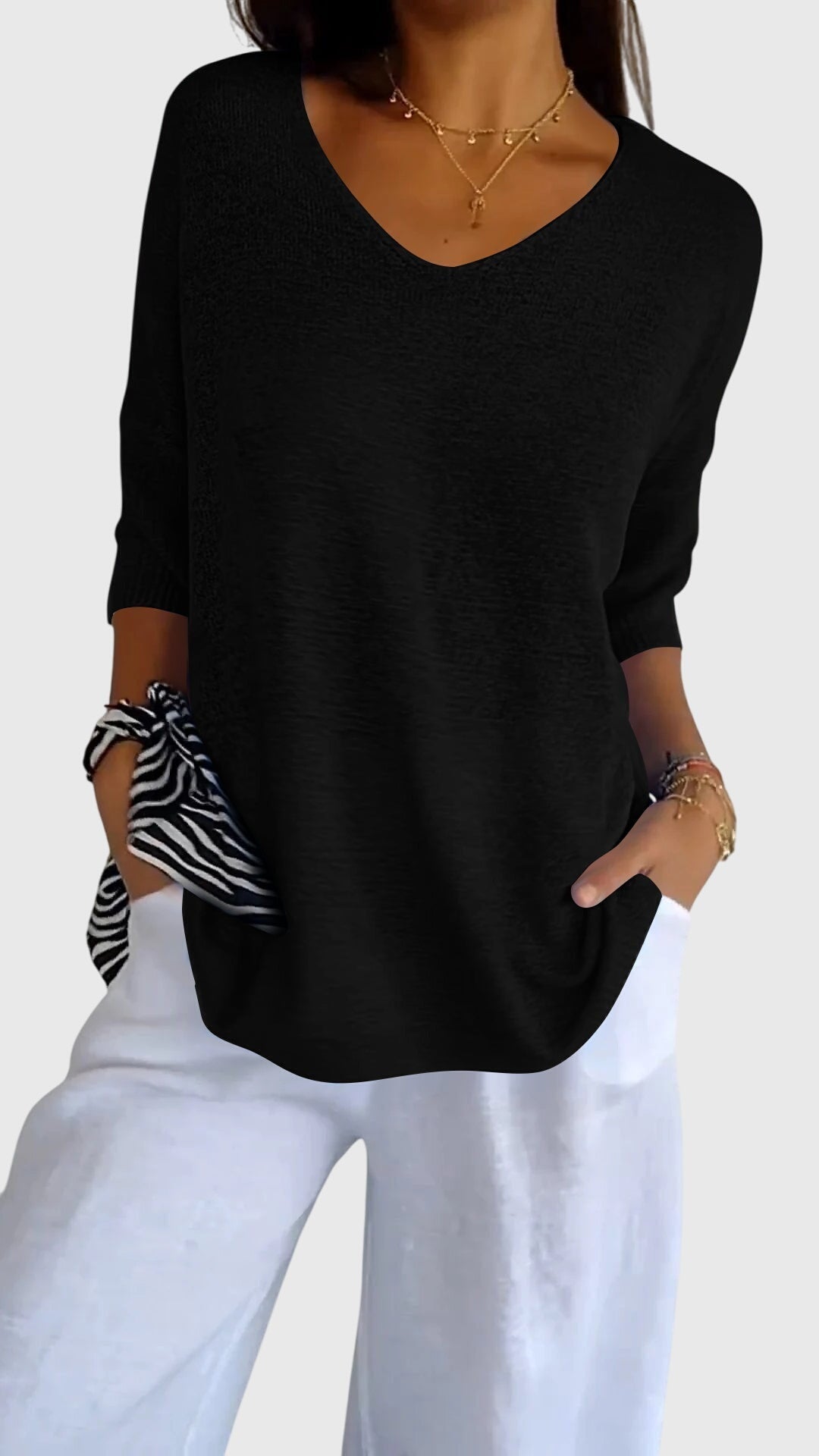 Avery | Elegant V-Neck Top