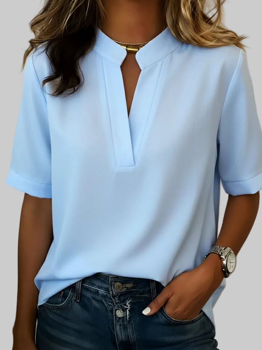 MARGOT™ | Refined Blouse with an Elegant Neckline
