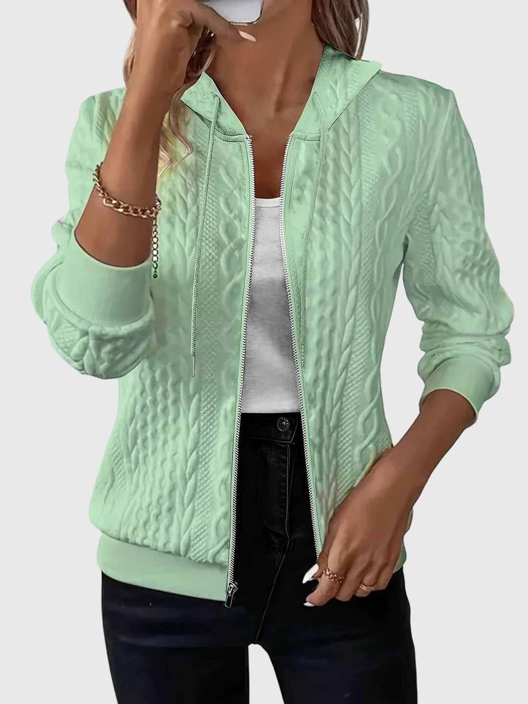 JENNA™ | Hoodie with Zipper