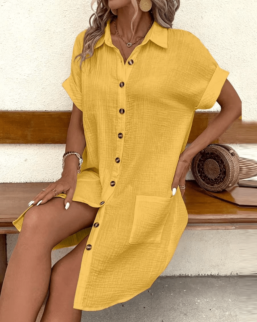 NOELLE™ | Effortless Button-Front Dress