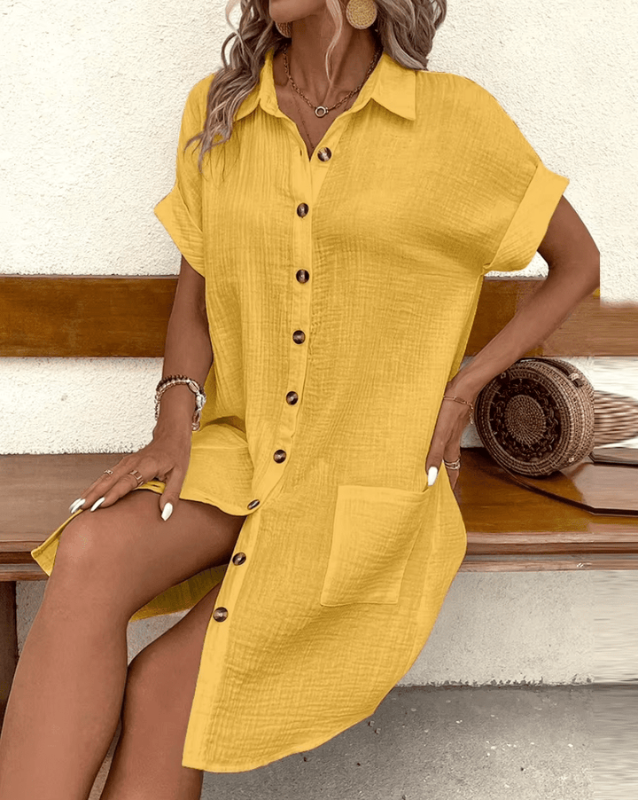 NOELLE™ | Effortless Button-Front Dress